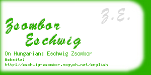 zsombor eschwig business card